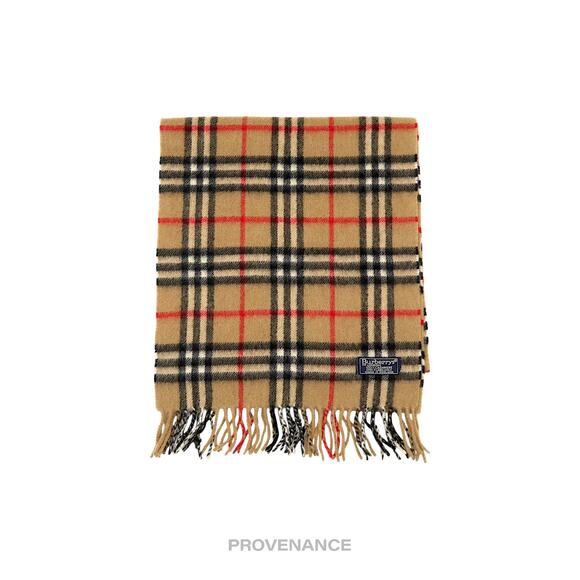 🔴 Burberry Scarf - "Burberrys" Nova Check Cashmere - Picture 1 of 5